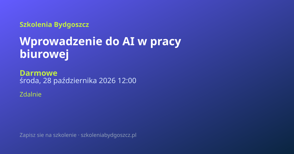 Wprowadzenie do AI w pracy biurowej